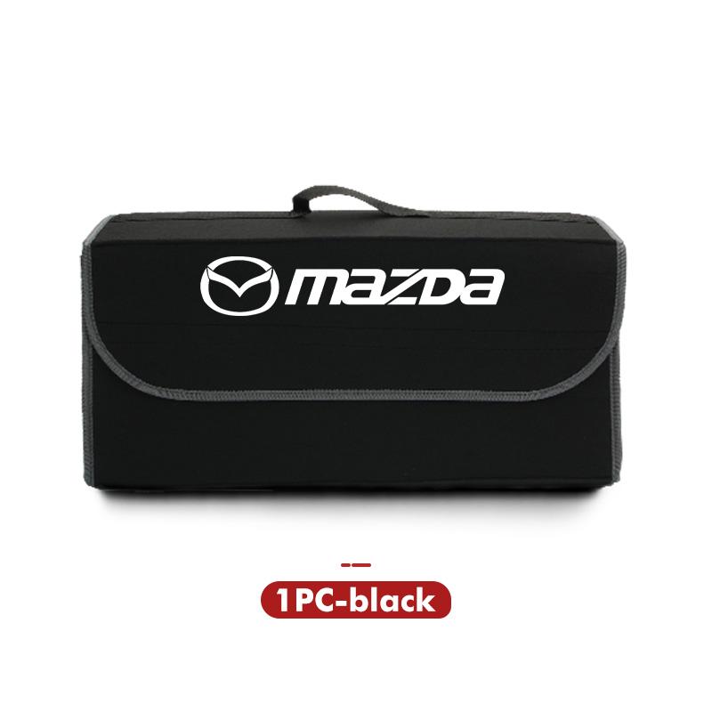 For Mazda Car Styling Trunk Storage Box Felt Cloth Organizer Foldable Stowing Tidying Bag 2 3 5 M5 Ms CX-4 CX-5 CX6 CX7 M3 M6