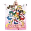 Anime S-Sailors M-Moons Blanket Flannel Textile Decor Multi-function Ultra-Soft Throw Blanket for Bed Office Rug Piece