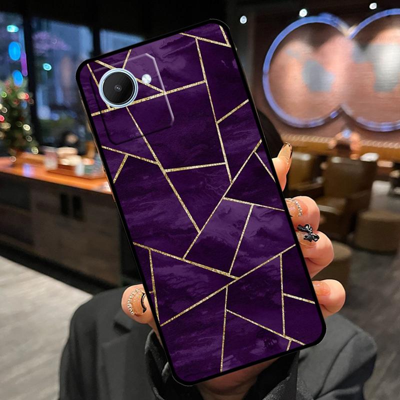 Geometric Abstract Crystal Case For Realme 14 Pro Plus 13 12 11 15 GT6 GT7 Pro C55 C51 C35 C53 C61 C65 C67 C63 C71 C75