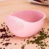 1PC Fruit Bowl Washing Drain Basket Rice Bowl Drain Basket with Handle Washing Basket Home Kitchen Organizer