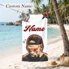 Chris Brown Custom Name Printed Beach Towel Personalized Soft Towel For Swimming Beach Travel