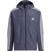 Adidas Logo Print Zip-Up Track Jacket Men Outerwear Legend-Blue IK7324