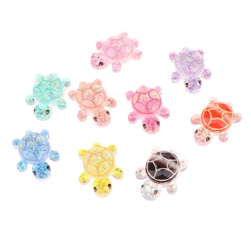 2Pcs Mini Turtle Garden Micro Landscape Resin Crafts Tiny Turtle Miniatures Home Decoration Ornaments Gift