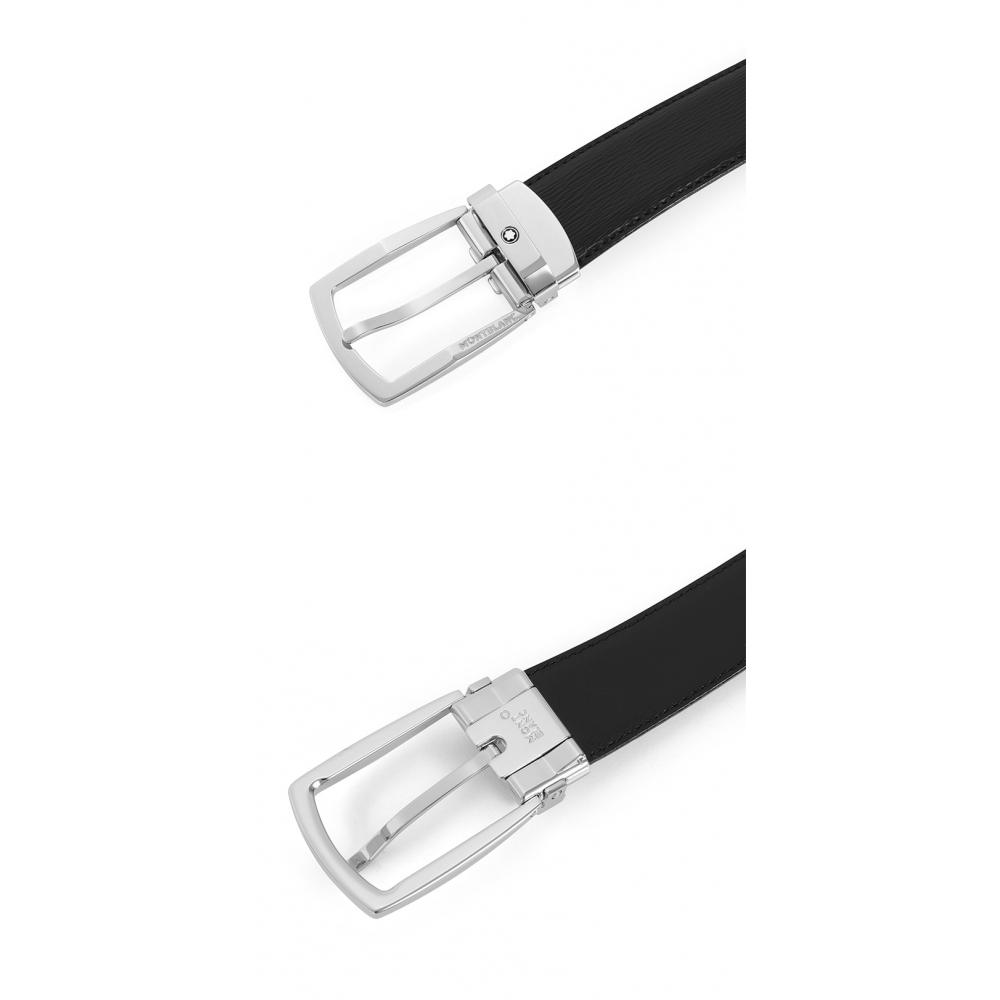Montblanc 116706 Ladder Black Shiny Belt