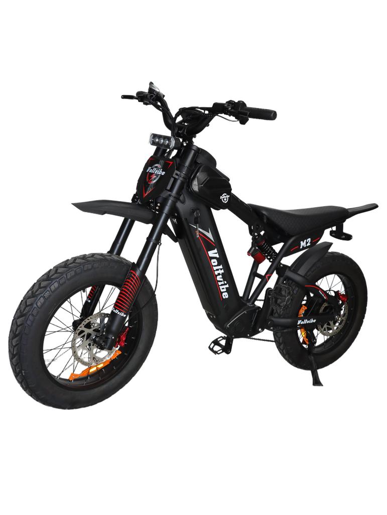 Voltvibe M2 Felnőtt Elektromos Kerékpár 2000W Nagy Hatékonyságú Motor 60V25Ah Védett Akkumulátor Teljes Rugózás az Ultrapuha Kerékpározási Élményért