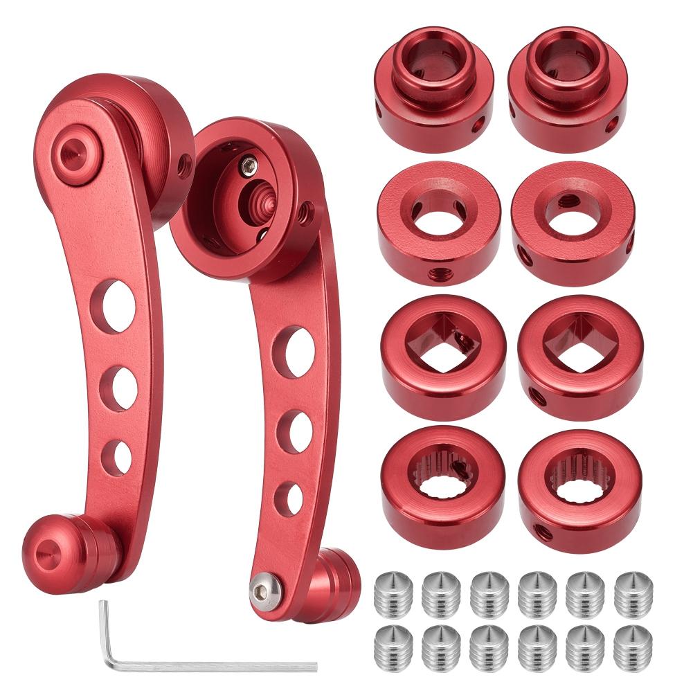 Mâner manivelă geam mașină clasică 2 buc din aliaj de aluminiu Mâner de înfășurare geam mașină Rider Winder manivela Piese auto