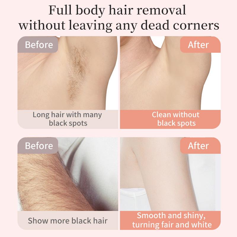 Dual-Head Women's Electric Epilator and Pubic Hair Trimmer