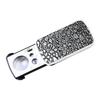 30x 60x 90x Small Handheld Magnifying Glass Foldable Optical Lens Jewelry Appraisal Reading Magnifier With Uv Led