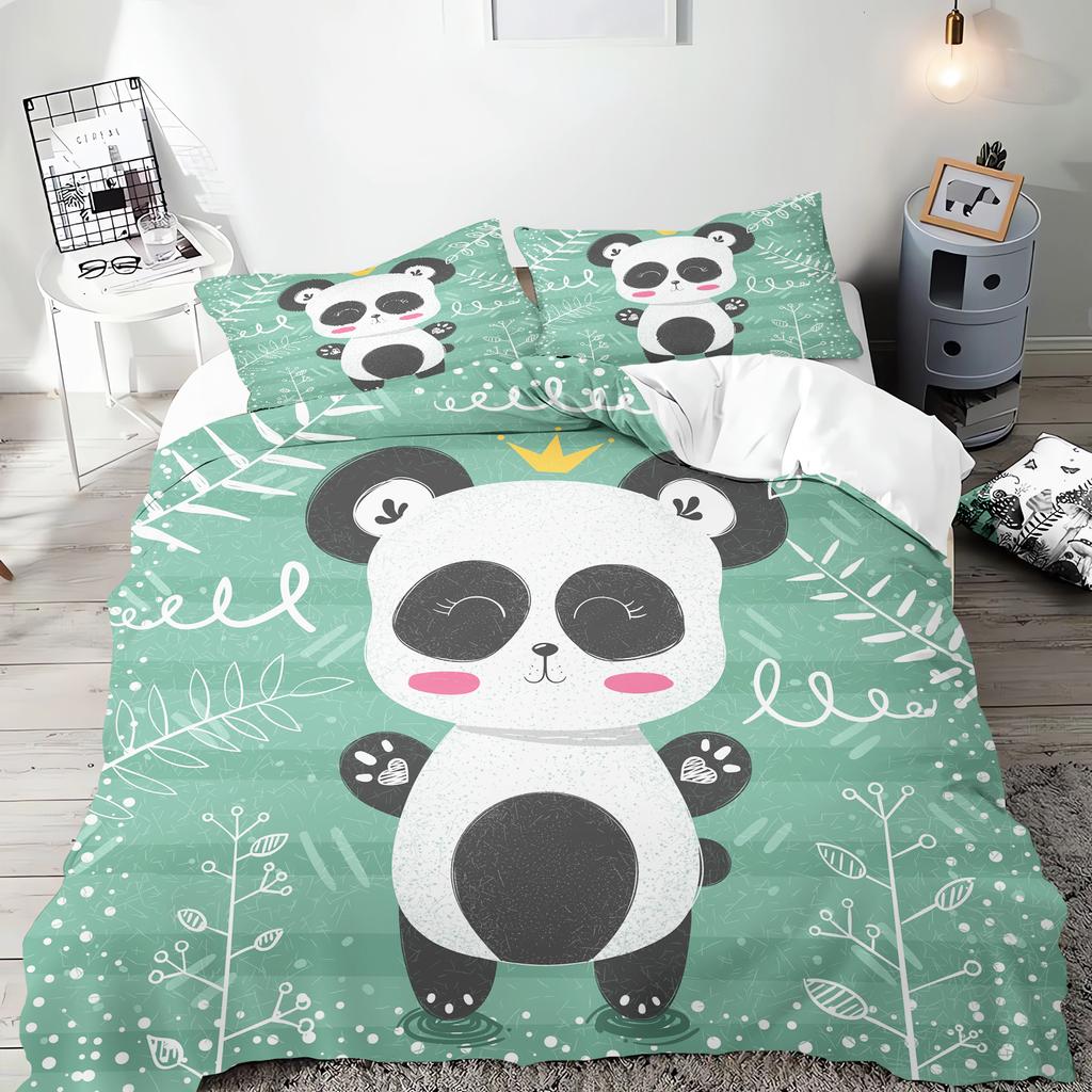 Anime Cute Cartoon Duvet Cover Home Pillowcase Set Adult Bedroom Children Comforter Bedding
