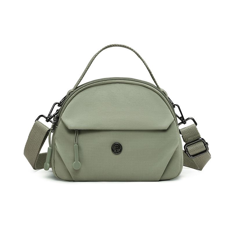Women's Nylon Shoulder Bag Solid Color Portable Crossbody Bag