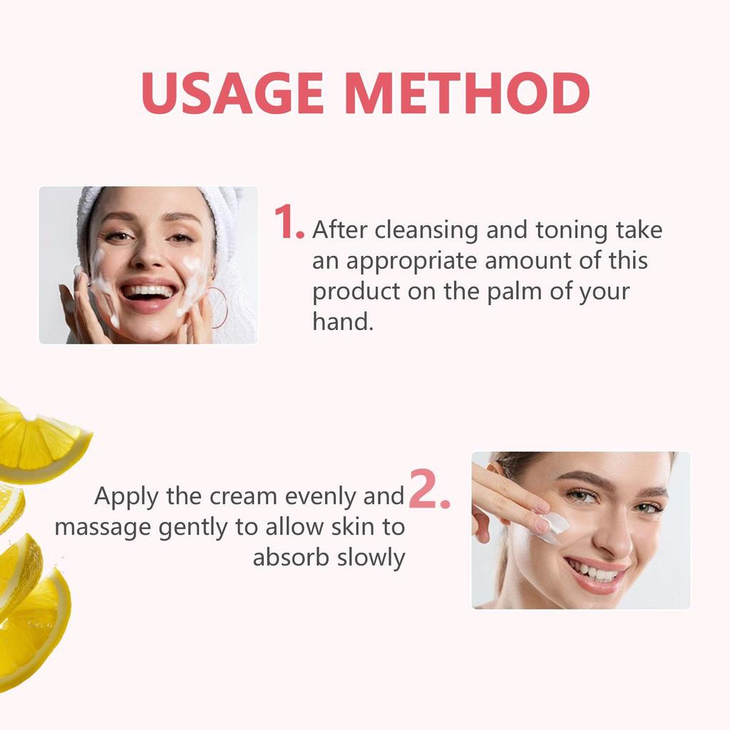 Vitamin C Niacinamide Cream-Brightens And Evens Skin Tone-Intense Hydration-Plums Up The Skin-100ml