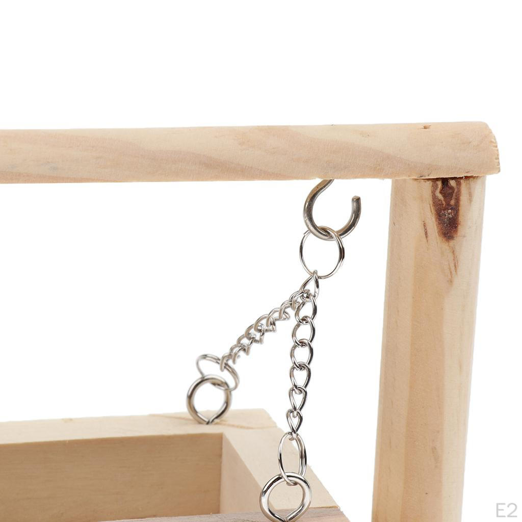 Wooden Swing Exercise Sport Toy For Small Animal Hamster Mouse Rat Gerbil