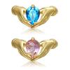 Love Ring Band Cubic Zirconia Jewelry Closed Ring Gift for Valentines Day Gift