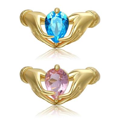 Liebesring Band Zirkonia Schmuck Geschlossener Ring Geschenk für den Valentinstag Geschenk