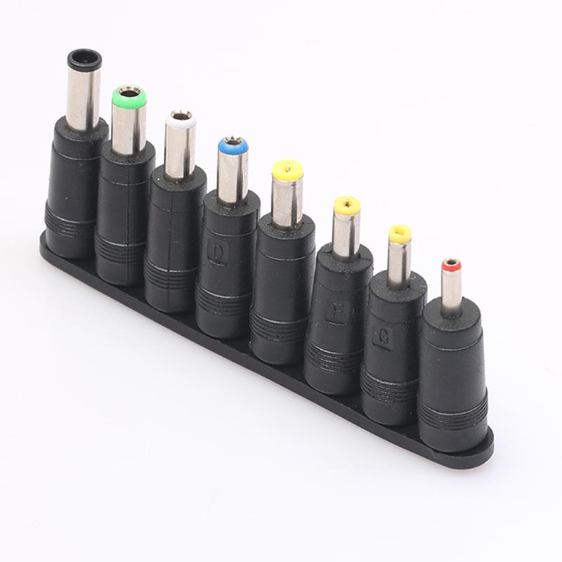  8Pcs Universal Power DC Adapter 8 Tips Head Charger Supply For Laptop PC