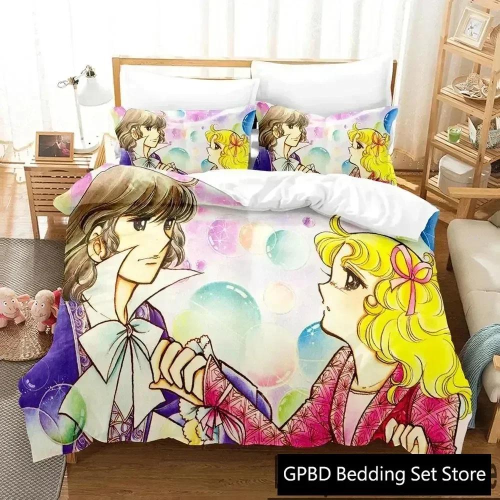 3D Print Manga Candy Anime Bedding Set Bedroom Soft Modern Bedspreads Comefortable Kids Duvet Cover Quilt Cover And Pillowcase
