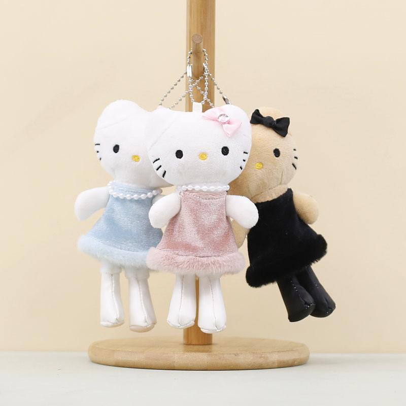 Plush Cat Keychain With Pp Cotton Filling For Cute Bag Decoration And Gift