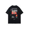 Li Ning T Shirts Unisex Black Crew Neck Moderate Straight Fit AHSR861-1