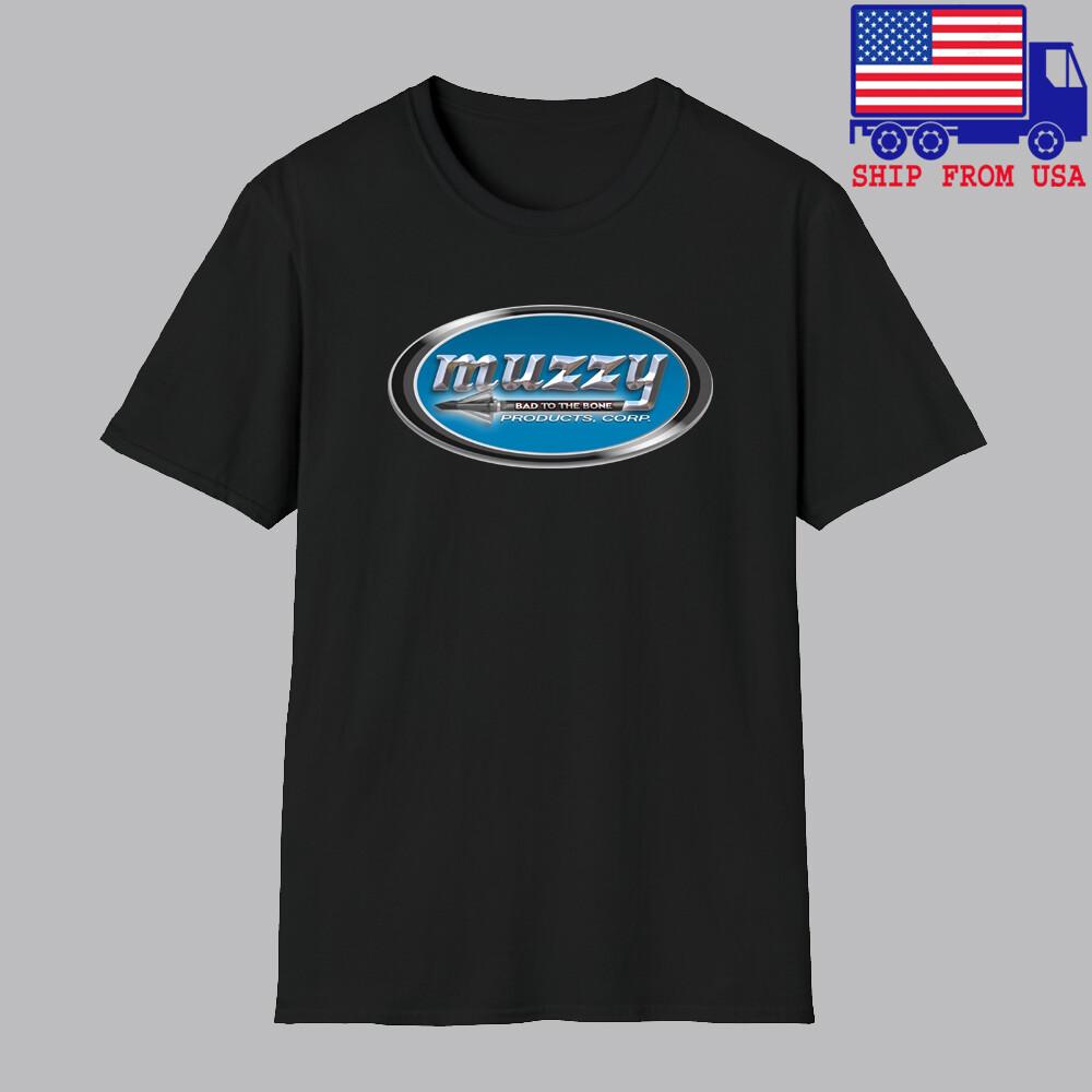 Muzzy Achery Bow Crossbow Men#039;s Black Size S5XL Unisex T-Shirt M