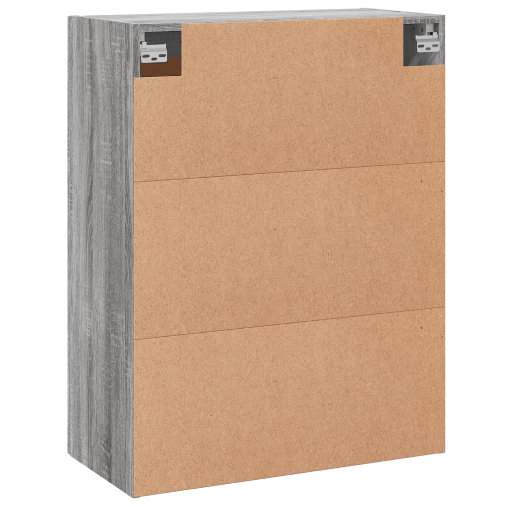 Wall Cabinets 2 pcs Grey Sonoma Particleboard