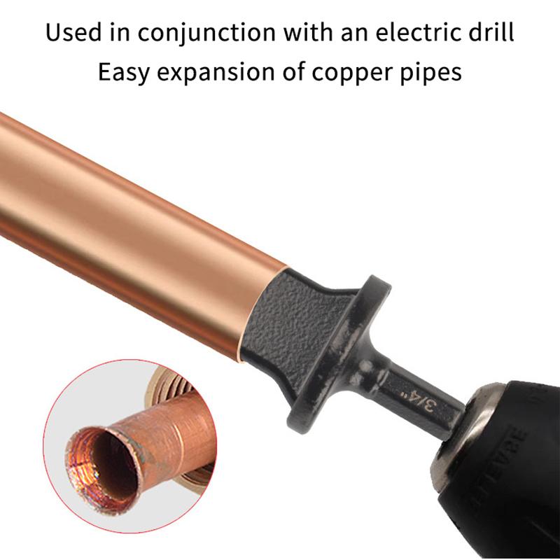 1/5Pcs Tube Pipe Expander Hexagonal Handle Metal Copper Pipe Takeover Tool Air Conditioner Repair Electric Drill Bit Flaring Too