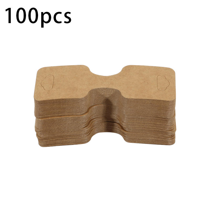 100PCS Sturdy Jewelry Hanging Displays Cards Creative Foldable Jewelry Paper Cards for Necklace Bracelet Earrings Keychain