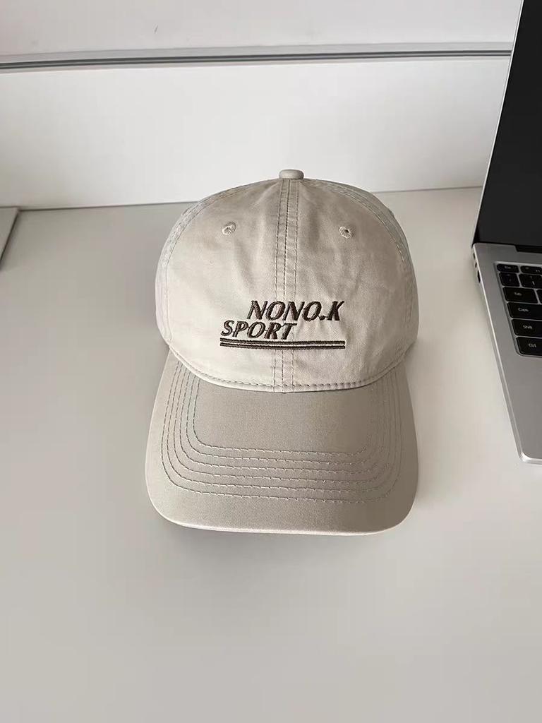 Couple letter embroidery cap student spring and summer travel baseball hat new versatile sunscreen visor