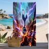 Asciugamano da Spiaggia Stampato Tottenham Hotspur Asciugamano Morbido ad Asciugatura Rapida Coperta da Spiaggia Rettangolare Grande Portatile per Viaggi Piscina