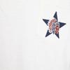 Men's Basic T-shirt with Star Print On the Back WHEELS AND WAVES