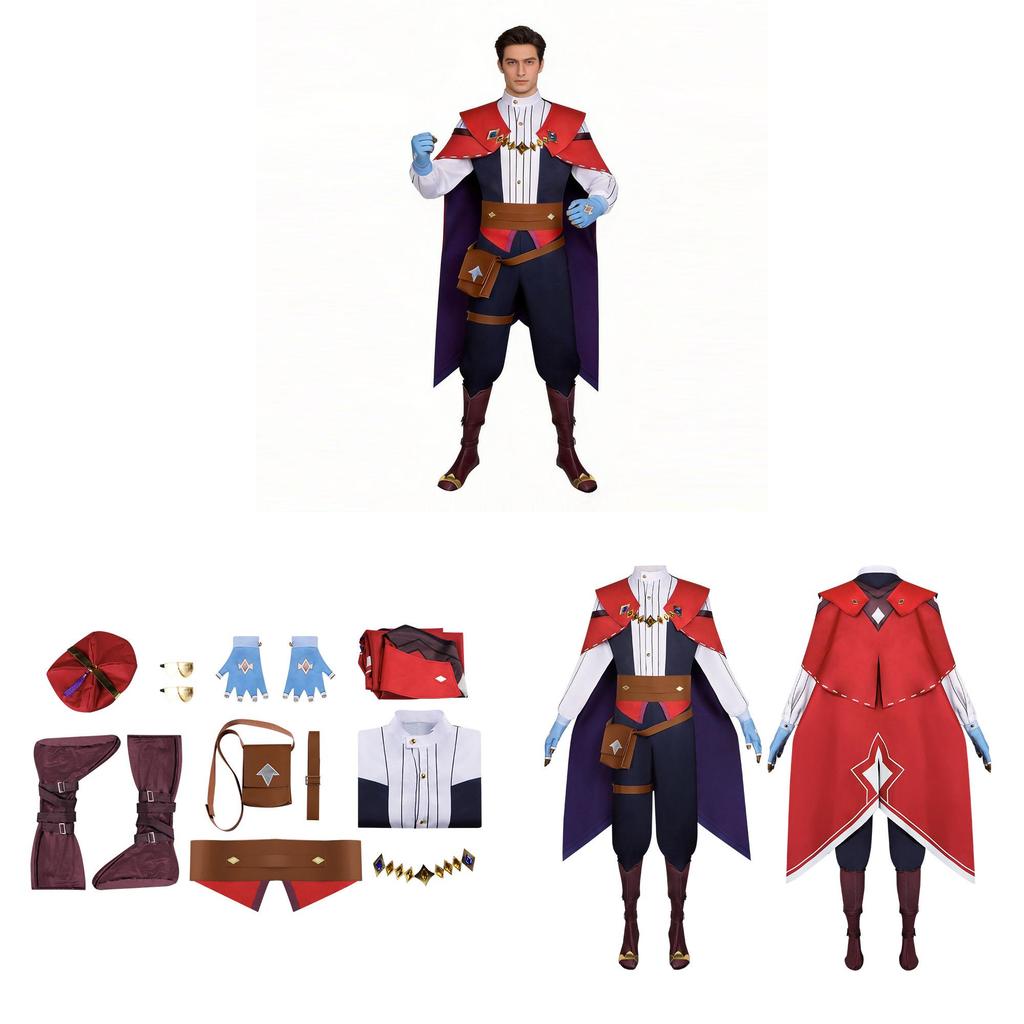 Roco Kingdom Enzo Cosplay Outfit For Manga Characters With Street Style Design For Cosplay Fans