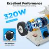 Bymaocar 350w Cutting Polishing Machine for Gem Jewelry Rock Bench Lathe Table Saw Polisher Adjustable Precision Full Accessory