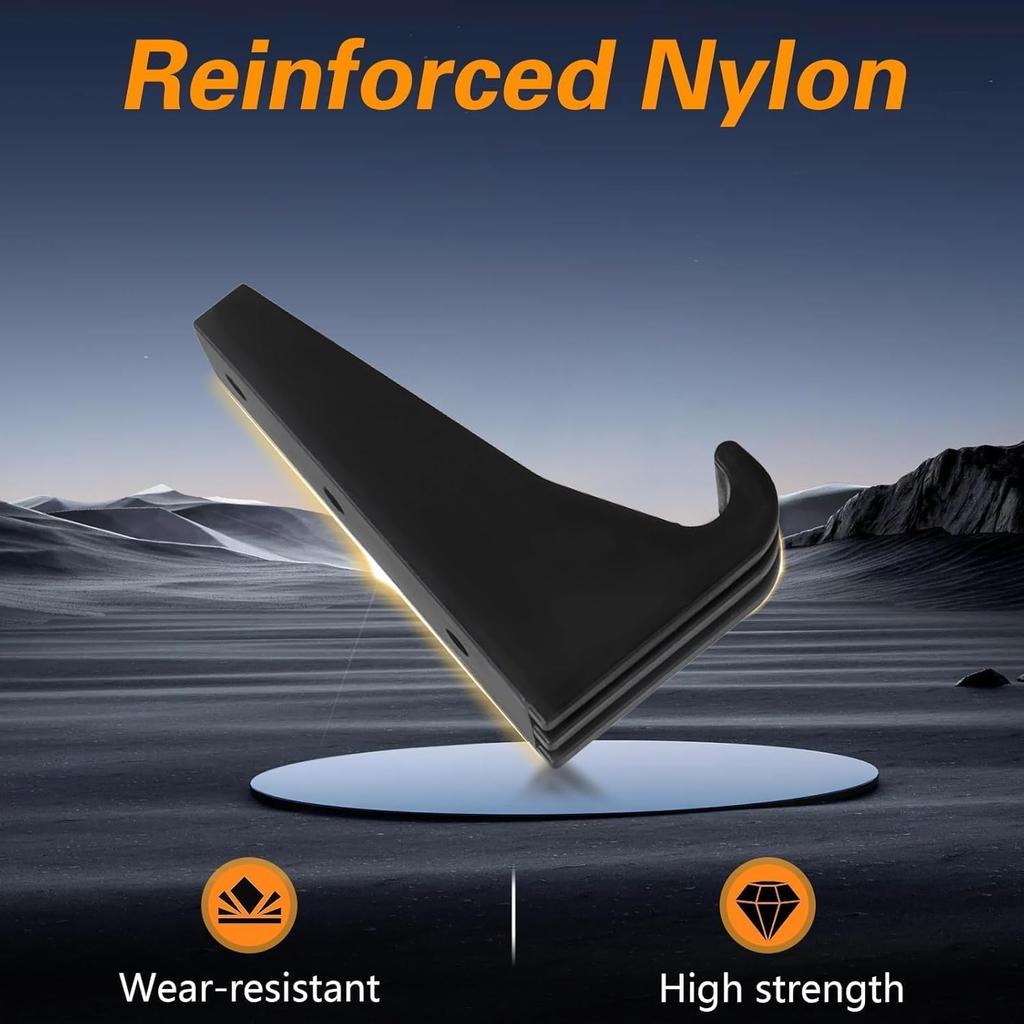 FUSCH Nitrile Rubber Hood Latch Base Strap & Catch Bracket Kit Compatible With Peterbilt 357 367 377 378 379 388 389 Kenworth T300 T600 T800 W900