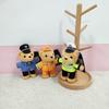 Cute Polices Bear Keychain Charm Unique Polices Bear Key Chain Soft Plush Keyrings Bag Decoration for Everyday Use