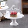 Huabeishi Glass Cake Stand with Dome Cover