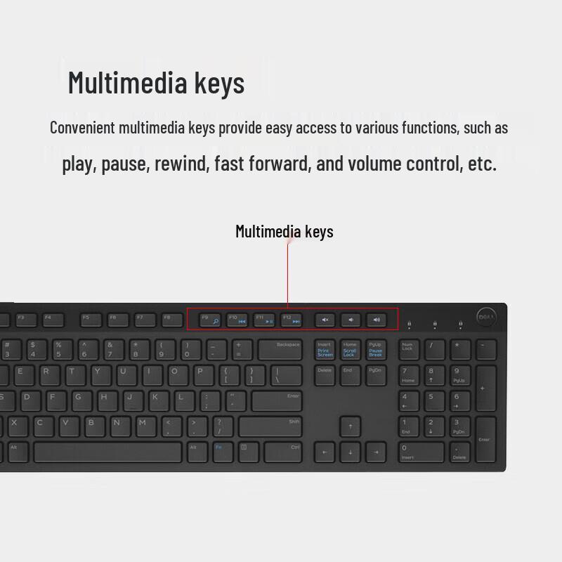 Dell MS116 Wired Mouse and KB216 Wired Keyboard Business Office Set