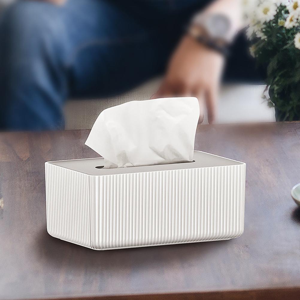 Creative Drawable Lid Tissue Box Lightweight Home Napkin Container Tissue Case For Storage Ganizer Pp Material Black Bins Holder