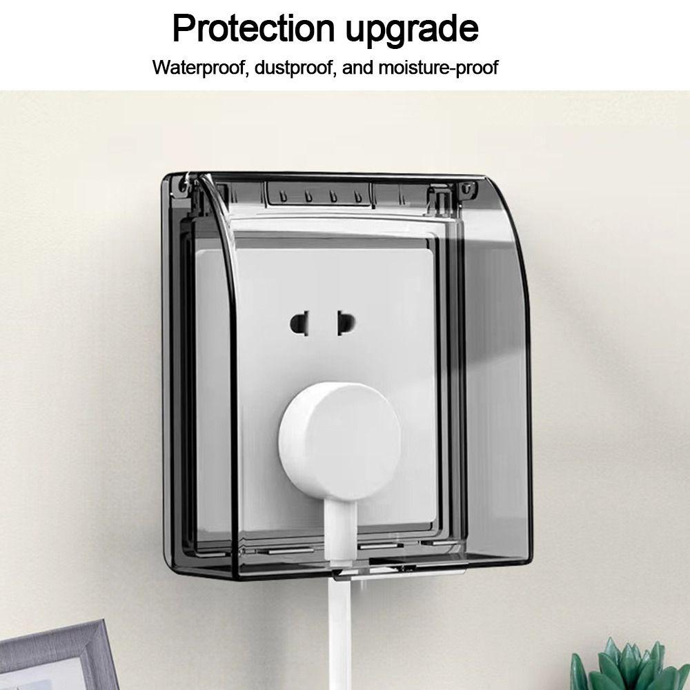 Plastic Switch Protective Cover Wall-mounted Protection Socket Socket Waterproof Box  Bathroom