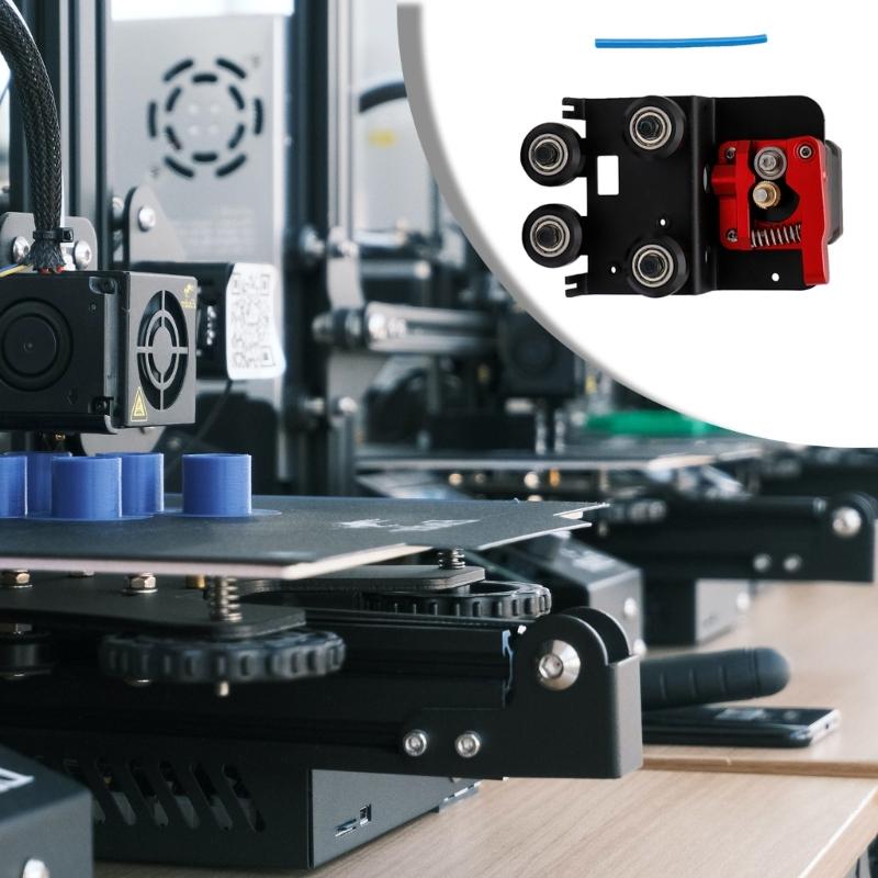 Metal Extruder Upgraded Kit with Mounting Plate for Ender3/CR10 3D Inter Enhanced Stability High Ecision Inting