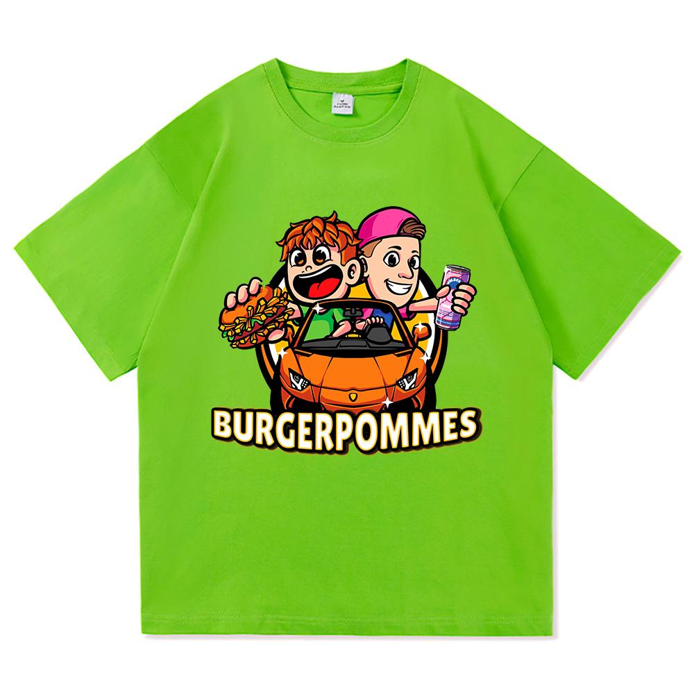 Burgerpommes 2 Tričko Móda Muži Harajuku Estetické Roztomilé Icrimax Tričko Unisex Vysoce Kvalitní Kreslené Ležérní Bavlněná Trička