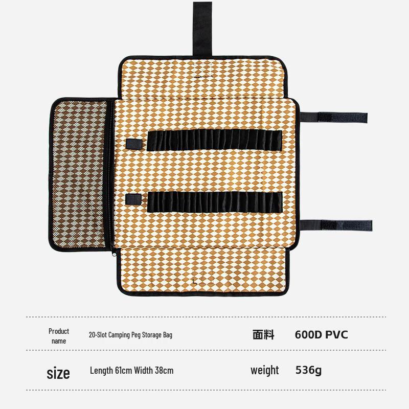 Brangdy Outdoor Tent Peg & Tool Storage Bag