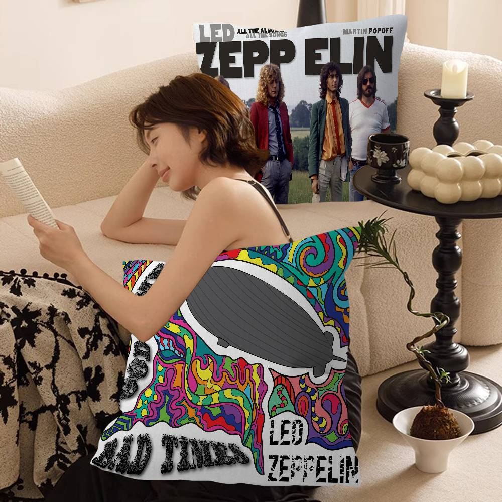 L-Led Z-Zeppelins Pillow Cushion Cover Pillowcase Living Room Sofa Home Decor Customized