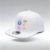 1/2PC Flat Brim Snapback Hat, Breathable, Melting Ice Cream 67 Print, Dopamine Streetwear for Men Women