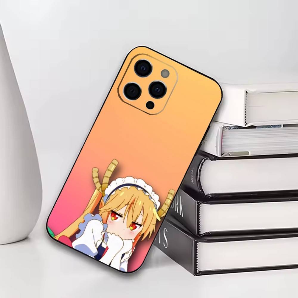 

Tohru Phone Case For iPhone17,16,15,14,13,12,11 Plus,Pro Soft Silicone Black Case iPhone15promax