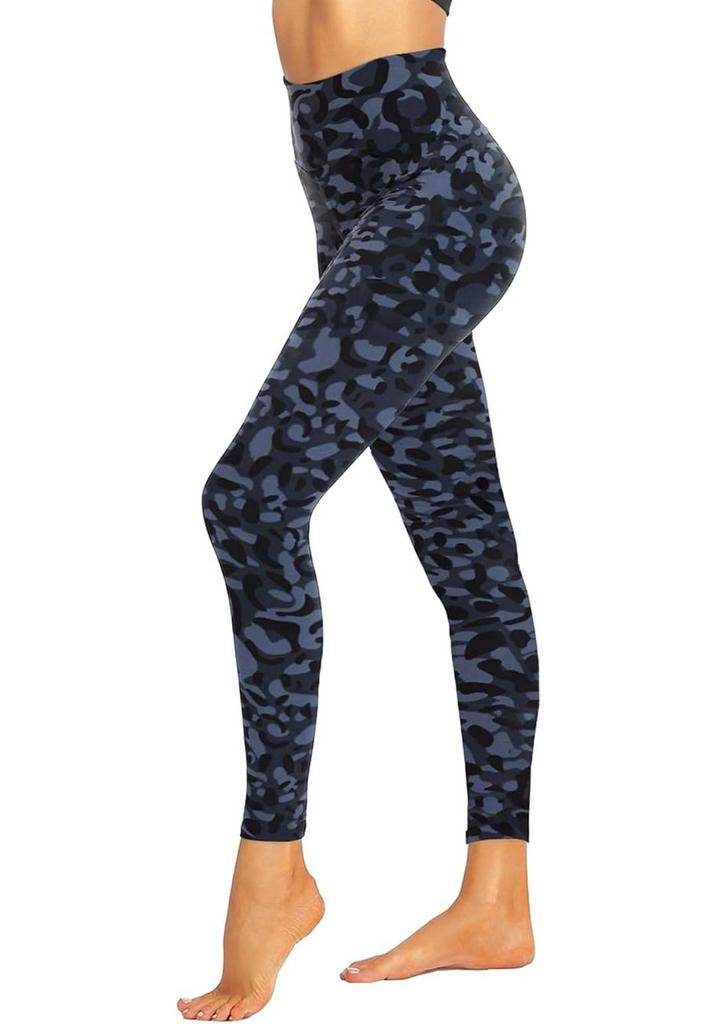Leopard Print High-Waisted Yoga Leggings for Women