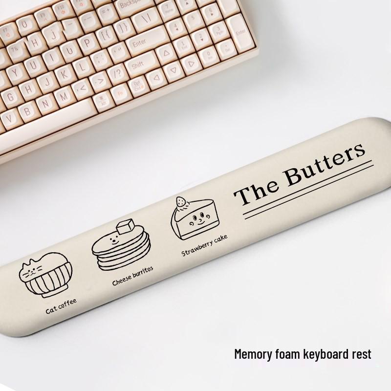 Creative Line Drawing Mouse Pad with Memory Foam Wrist Rest