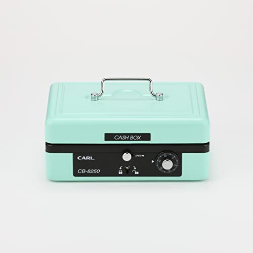 Carl Office Equipment (CARL) Outdoor Cash Register, Portable Safe, Cash Box, A6, Light Green, CB-8250-U