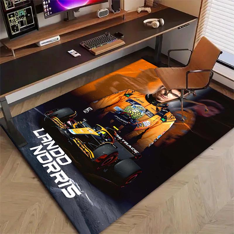 1pc Landos Norris Racing4 Design Printed Area Rug Carpet for Bedroom Living Room Home Decor Rugs Mat Non Slip Mat Rug for Bedside