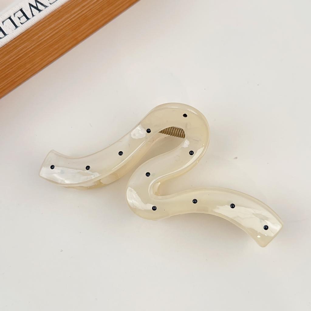 Korean Version of The Polka Dot Hair Clip Women's New Half-caught Hair Clip Headdress Hairpin Clip Disc Hair Clip Summer Hair Accessories