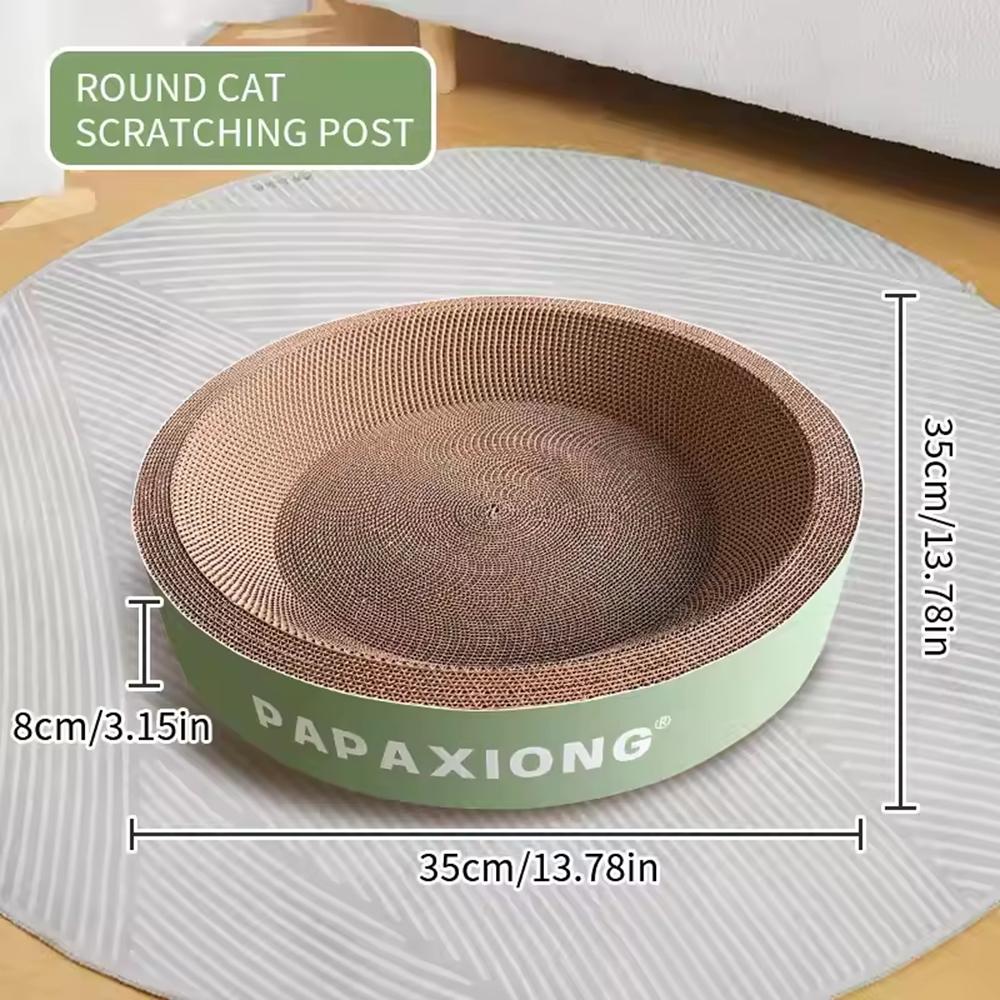 

Random Color Cat Scrapers Toys Round Oval Cat Scratcher Cat Bed Cat Scratching post Thickening Durable Corn Glue Decal Cardboard