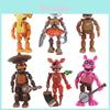 Sześcioczęściowy zestaw sześciu świecących figurek akcji Five Nights At Freddy's z ruchomymi stawami dla dzieci